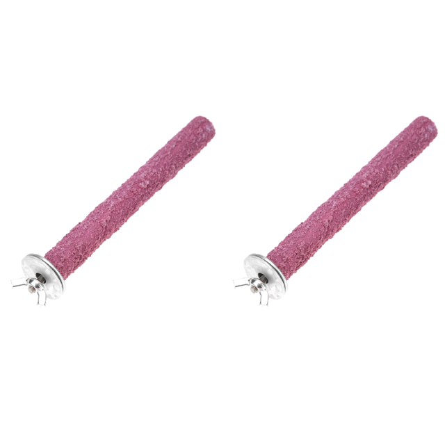 Jaula para Pájaros Perca Soporte Petes Plataforma Molienda Patas Juguete Masticar Limpio (18cm)