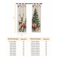 thumbnail image 6 of Fsddascl Christmas Blackout Curtains for Bedroom/Living Room, Thermal Insulated Kitchen Curtains, Xmas Tree Winter Deer Pine Fruits Beige Grommet Darkening Window Treatment Drapes 42"x63"x2, 6 of 6