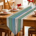 thumbnail image 2 of Table Runners 36 Inches Long, Green Wood Retro Cotton Linen Kitchen Dining Coffee Table Runner for Party Home Decor, Striped Mottled Planks Farmhouse Tabletop Dresser Scarves Runner 13x36 Inch, 2 of 9