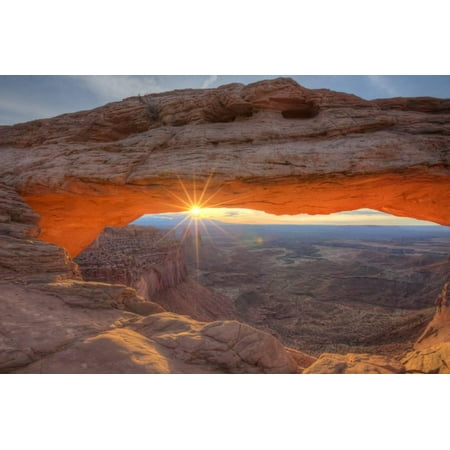 Morning Sun at Mesa Arch, Canyonlands, Southern Utah Landscape Canyon Sunrise Photography Print Wall Art By Vincent