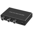 thumbnail image 4 of Conmutador de audio,4 puertos Interruptor de audio Computadora MP3 Auriculares,Altavoz de control de volumen de conmutador de audio de 3,5 mm,Audio Splitter Switcher 4 Entrada 1 Salida, 4 of 9