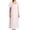 Pink, variant on Women's Amanda Rich 145-80 Short Sleeve Long Gown with Eyelet Trim (Pink S)