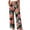 Pink 1, variant on Womens Pants Women's Fashion Printing Elastic Waist Drawstring Fallow Full Length Casual Loose Pants, Black_S