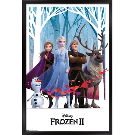 Disney Frozen 2 - Group Wall Poster, 22.375" x 34", Framed