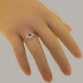 thumbnail image 6 of LBG British Made 9k Rose Gold ring with Natural Ruby & Opal Womens Engagement Ring - 33 size options - Size 11, 6 of 7