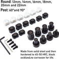 thumbnail image 6 of Heavy Duty Ring Bender Tool, Ring Press Machine for Spoon Rings, Jewelry Ring Making Kit with Ring Sizer Gauge, Ring Mandrel Stick & Double Head Rubber Hammer, 6 Round Dies and 2 Post Dies Set, 6 of 6