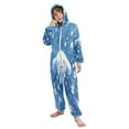 thumbnail image 5 of BZSMCE Unisex One-piece Pajama Cotton Sleepwear Starry Skies and Floating Friend Printed, 5 of 8