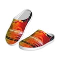 thumbnail image 2 of Lsque Vibrant Color Splash Pattern Womens Comfort Cotton on Scuff With Memory Foam and Anti-skid Sole Slipper-44/45, 2 of 7