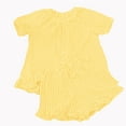 thumbnail image 4 of VISALY Womens Pajama Sets Matching Pajama Set Lounge Sets Puff Short Sleeve Ruffle Babydoll Shirt Shorts Sleepweaer Summer Home Wear Button Down Pajamas Yellow L, 4 of 4