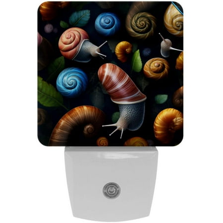 

Snail LED Square Night Lights: Energy-Efficient and Stylish Illumination Device for Bedrooms and Living Areas Set of 2 200 Characters.