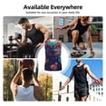 thumbnail image 3 of Yiaed Colorful Feather Owl Print Men's Singlet Vests Summer Running Muscle Tank Tops Gym Undershirt Round Neck Sleeveless for man, 3 of 5