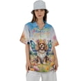 thumbnail image 4 of Welcome Spring Fairy Cavalier King Charles Spaniel in Flower Meadow Hawaiian Shirt Breathable Summer Unisex Merch Dog Lover Gifts - 13002, 4 of 6