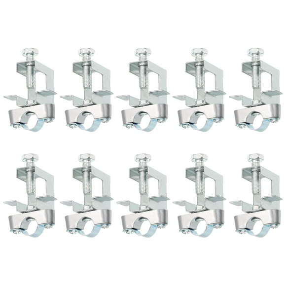 Unique Bargains 10Pack Conduit Hanger with Beam Clamp Pipe Support Bracket Fit for 5/8'(16mm)