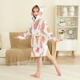 thumbnail image 4 of FORMRS Niños Bathrobe Unisex Hooded Robe Soft Plush Pajamas Sleepwear, Size 10-12T, Citrus Slice, 4 of 7