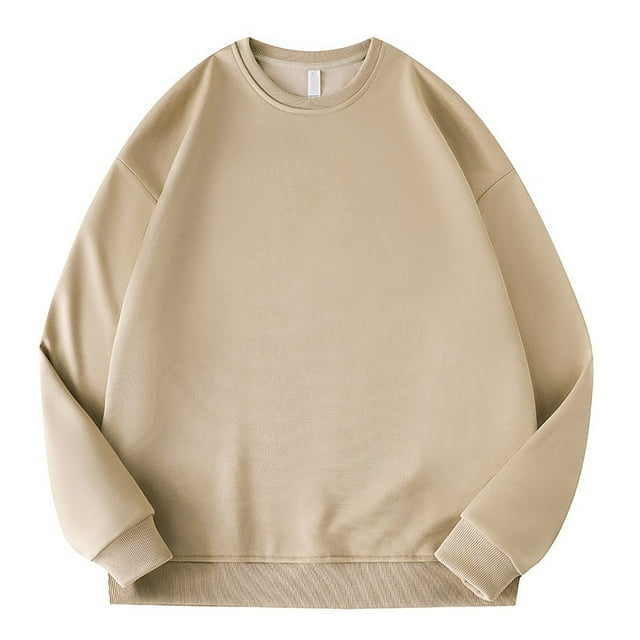 Ketyyh-chn99 Chandails pour Hommes à Col Rond Chandail à Col Rond pour Hommes à Manches Longues Décontracté Chaud en Laine Chandail Kaki,2TG
