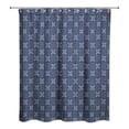 thumbnail image 2 of Creative Products Navy and White Mudcloth Pattern 71x74 Shower Curtain, 2 of 2