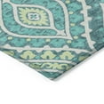 thumbnail image 4 of Addison Rugs Chantille Indoor/Outdoor Transitional Diamond Teal Washable Rectangle Rug, 9' x 12', 4 of 6