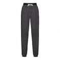 thumbnail image 5 of FRSASU Pants for Women Fashion Casual Stripe Printing High Waisted Drawstring Loose Ankle Pants Black M(M), 5 of 5