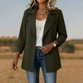 thumbnail image 6 of Jackets for Women Solid Color Spring Autumn Casual Button Down Long Sleeved Windbreaker Coat Fall Winter Track Jackets with Pockets 2026 Fall Coat Tops, 6 of 7