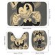 thumbnail image 3 of Juego de 4 cortinas de ducha de Bendy And The Ink Machine con alfombrillas antideslizantes, tapa de inodoro y alfombrilla de baño, cortina de ducha impermeable con decoración de dibujos animados para, 3 of 8