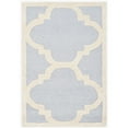 thumbnail image 3 of SAFAVIEH Cambridge Justine Geometric Wool Area Rug, Light Blue/Ivory, 3' x 5', 3 of 11