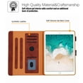 thumbnail image 4 of iPad 6th Gen 2018 Case, iPad 5th Gen 2017 Case, iPad Pro 9.7 Case, iPad Air 1 2 Case, Dteck Magnetic Flip PU Leather Wallet Case, Multi-angle viewing Stand Cover Auto Wake Sleep For iPad 9.7, Brown, 4 of 8
