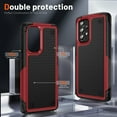thumbnail image 6 of Designed for Samsung Galaxy A52 5G Case 2 in 1 Gift Militay Grade Drop Protective Rugged Heavy Duty Cover Shockproof Case for Galaxy A52 5G Phone Case for Women Men Boy Girl (Red+Black), 6 of 16
