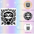 thumbnail image 2 of 24 Pcs Mason Jar Decor Christmas Silhouettes Decals Scrapbooking Stickers Cutouts Decals Animal Sloth Waterproof, 2 of 8