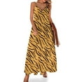 thumbnail image 1 of Patrones de estampados de animales de safari salvaje: patrón de rayas de tigre / vestido sin mangas con estampado de tigre vestidos de cumpleaños para mujeres, 1 of 7