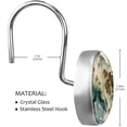 thumbnail image 3 of HemaKayy Sturdy Stainless Steel Shower Curtain Hooks, 12 Count, 3 of 5