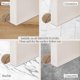 thumbnail image 5 of 6-Pack Wooden Door Stoppers for Flooring, Parquet Protection, Adhesive Design, Natural Oak Finish, 5 of 5