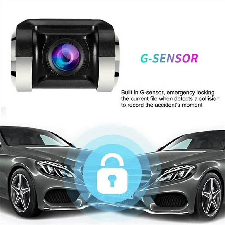Jansite USB Car DVR ADAS Dash cam Action Camera Dual Lens720P Front and  Rear Cam Recoder G-sensor For Android Car Radio Headunit