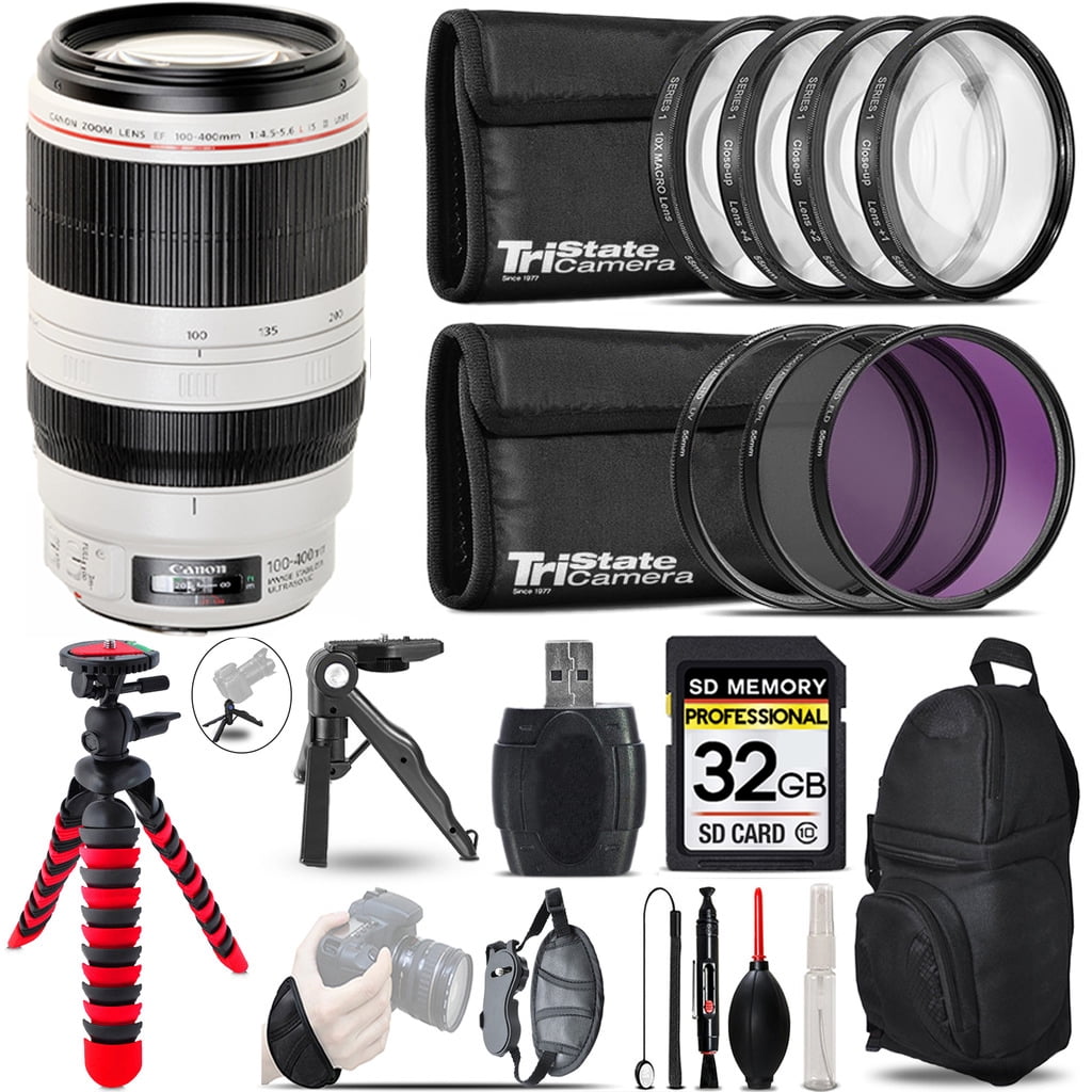 Canon EF 100-400mm F/4.5-5.6L IS II USM DSLR Camera Lens with Zoom