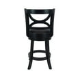 thumbnail image 6 of Boraam Florence Counter Height High Back Kitchen Swivel Wood Counter Stool, Black Sandthru Finish, 6 of 8