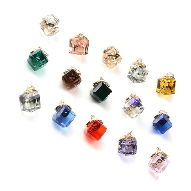 IDEANATEGRATE 20Ud Charms De Cristal Para Creación De Joyas Complementos Decorativos