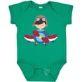 thumbnail image 3 of Inktastic Pilot Boy, Airplane, Plane, Flying, Brown Hair Boys Baby Bodysuit, 3 of 5