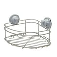 thumbnail image 6 of Satin Nickel Steel Corner Shower Basket, Better Homes & Gardens, 1 Shelf, Suction/Adhesive, 6 of 7