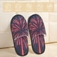 thumbnail image 2 of Fotbe Fireworks3 Pantuflas Peludas para Mujer con Estampado, Zapatillas de Peluche, Zapatos de Invierno para Casa, Uso Interior y Exterior-Medium, 2 of 8