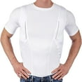 thumbnail image 2 of UVEASISHA Mens Big and Tall Workout Shirts Stretch Slim Fit Short Sleeve Training T-Shirt Solid Color Casual Gym Athletic Muscle Tees White M, 2 of 8