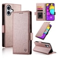 thumbnail image 3 of Magnetic Wallet Case with Card Holder & Stand for iPhone 17 Pink, 3 of 6