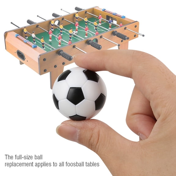 Replacement Table Soccer Balls, 32mm Mini Foosball, Black White, 4/6 Pack