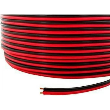 Absolute SWRB18-100 2 conductor Speaker Wire 18 Gauge 100 Feet Red Black Stranded Car Home Audio Marin ATV