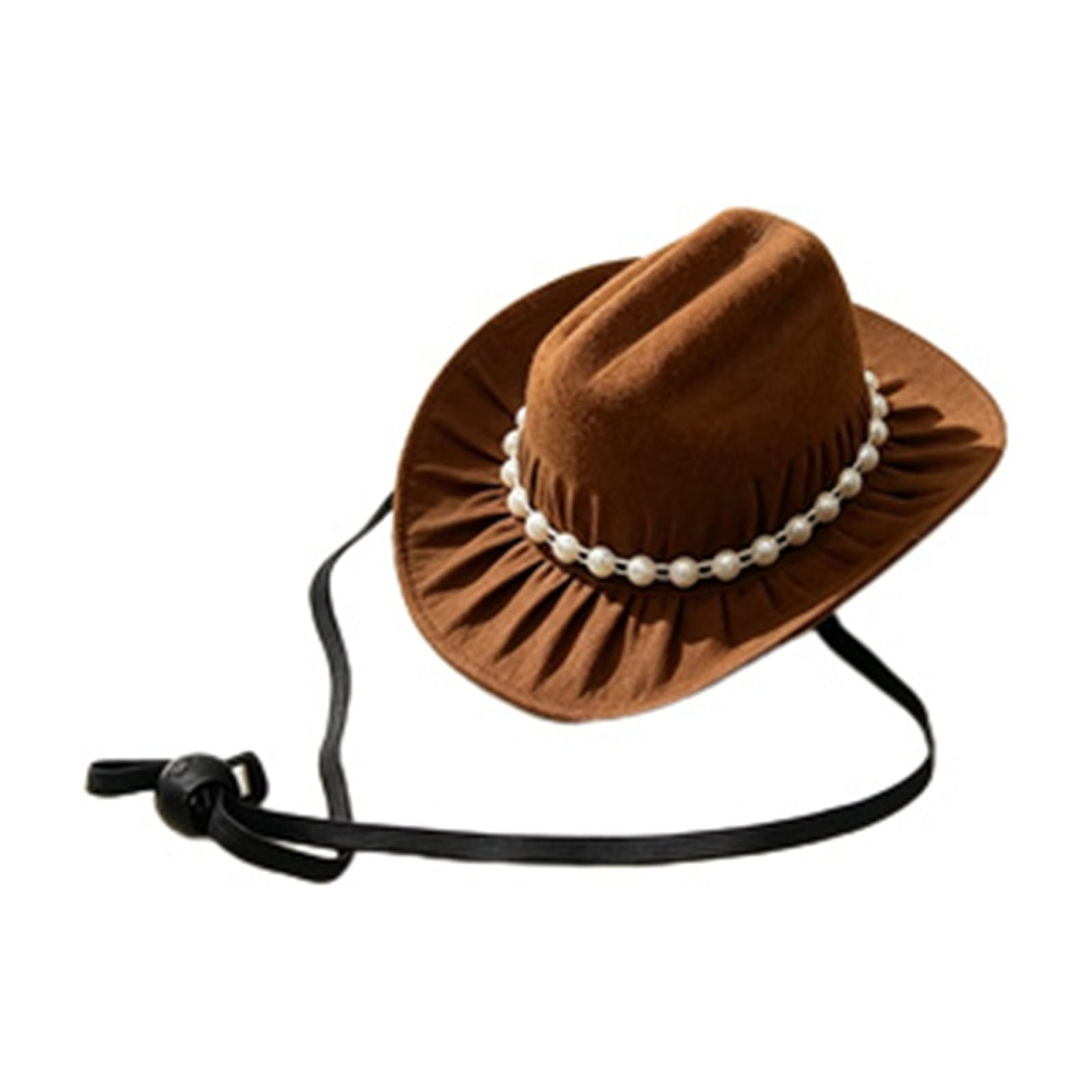 FTsdfkl Pet Sun Hat with Ear Holes Adjustable Drawstring Wide Brim Dog Outdoor Visor Cap for Holiday Pet Party Decoration
