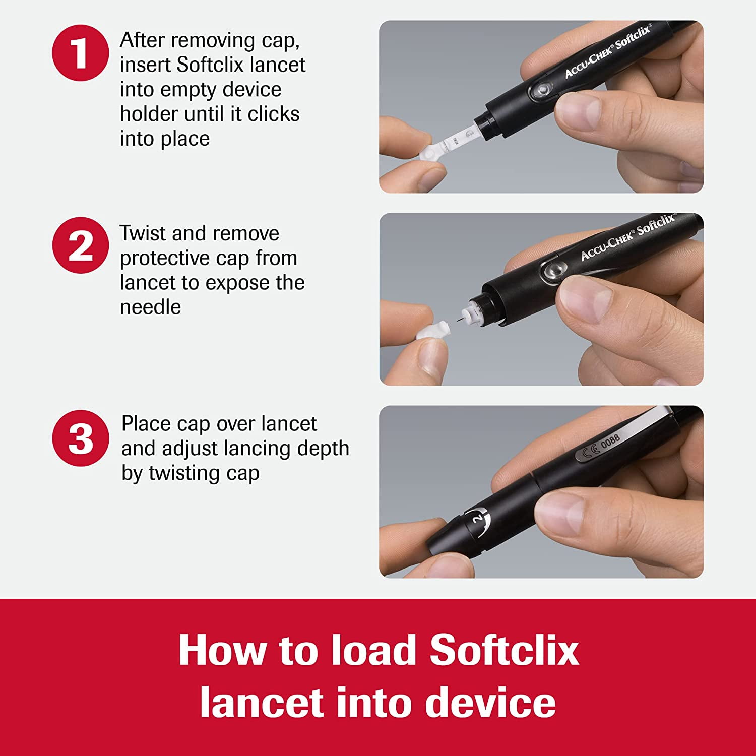 Accu-Chek Guide Glucose Monitor Kit for Diabetic Blood Sugar Testing: Guide Meter, Softclix Lancing Device, and 10 Softclix Lancets