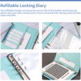 thumbnail image 4 of Shiny 100 Envelopes Money Saving Challenge Budget Binder With Password Lock Budget Planner Saving Money Easy Fun To Save $5,050, 4 of 4
