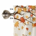 thumbnail image 5 of Thanksgiving Linen Window Valance,54"X18 Rod Pocket,Pumpkin and Gnome,Fall Farmhouse,Orange, 5 of 6