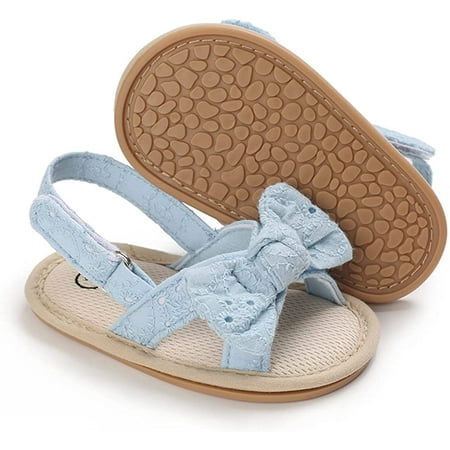 

Baby Boys Girls Summer Sandals 2 Straps Anti Slip Soft Sole Beach Infant Shoes Toddler First Walker Newborn Crib Shoes(3-18Months)