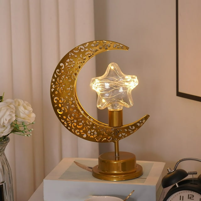 Xihbxyly Lámpara Led de Hierro, Diseño Único, Luz Cálida para El Hogar, Led de Bajo Consumo, Decoración Festiva para Dormitorios y Salas de Estar, Ambiente Acogedor, Funciona con Pilas, Lámpara de Hi