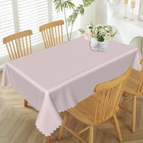 60x84inches Light Pink Tablecloth Rectangular Solid Color Table Cloth Waterproof Fabric Table Cover for Kitchen Dining Patio Baby Shower Birthday Wedding Buffet Banquet Party Decorations