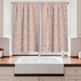 thumbnail image 2 of Ambesonne Abstract Kitchen Curtains, Pastel Geometric Asian, 55"x39", Blush and Pale Grey, 2 of 3